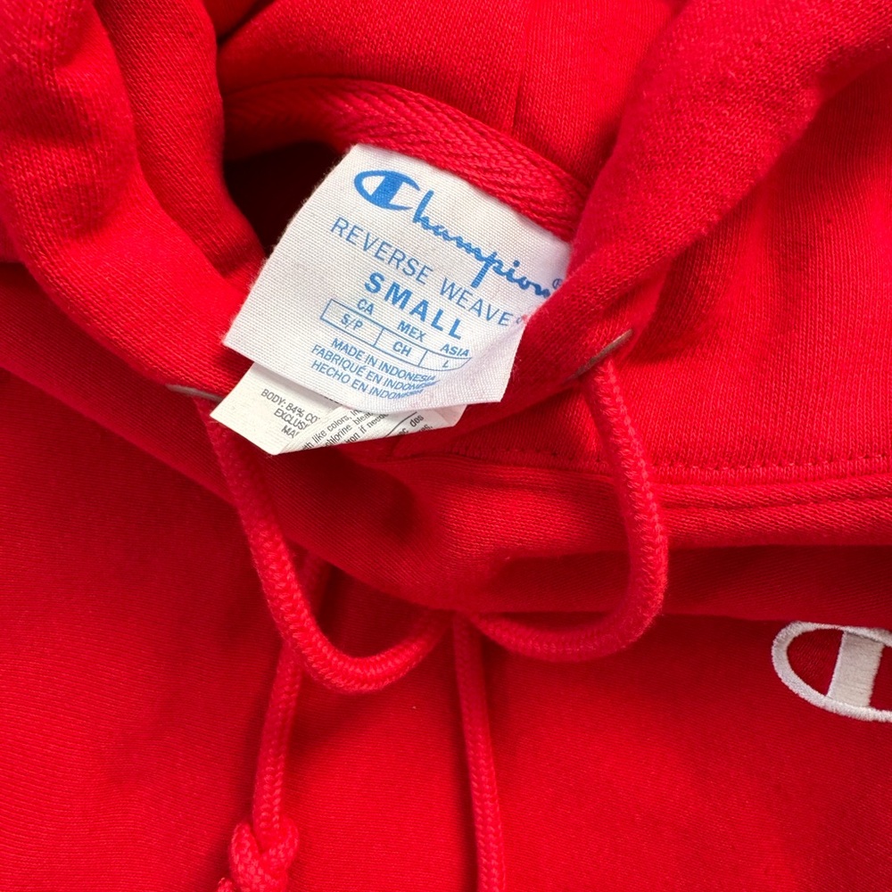 Champion red hoodie in men - Picture 2 of 3